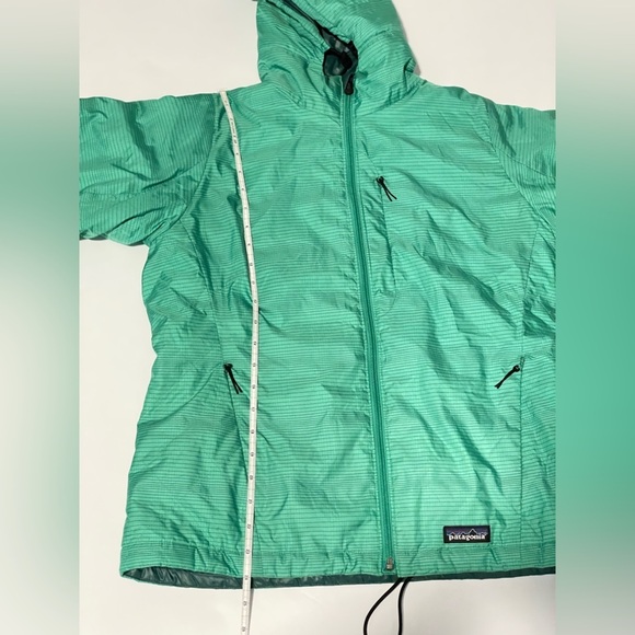 Patagonia Micro Puff Hooded Jacket Teal Green Grid 83986 outdoor small s - Picture 14 of 15